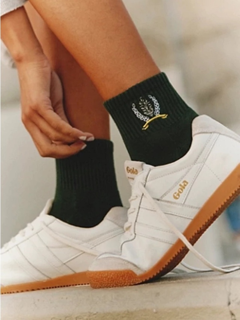 Free People Movement Crest Buti Socks - Moss